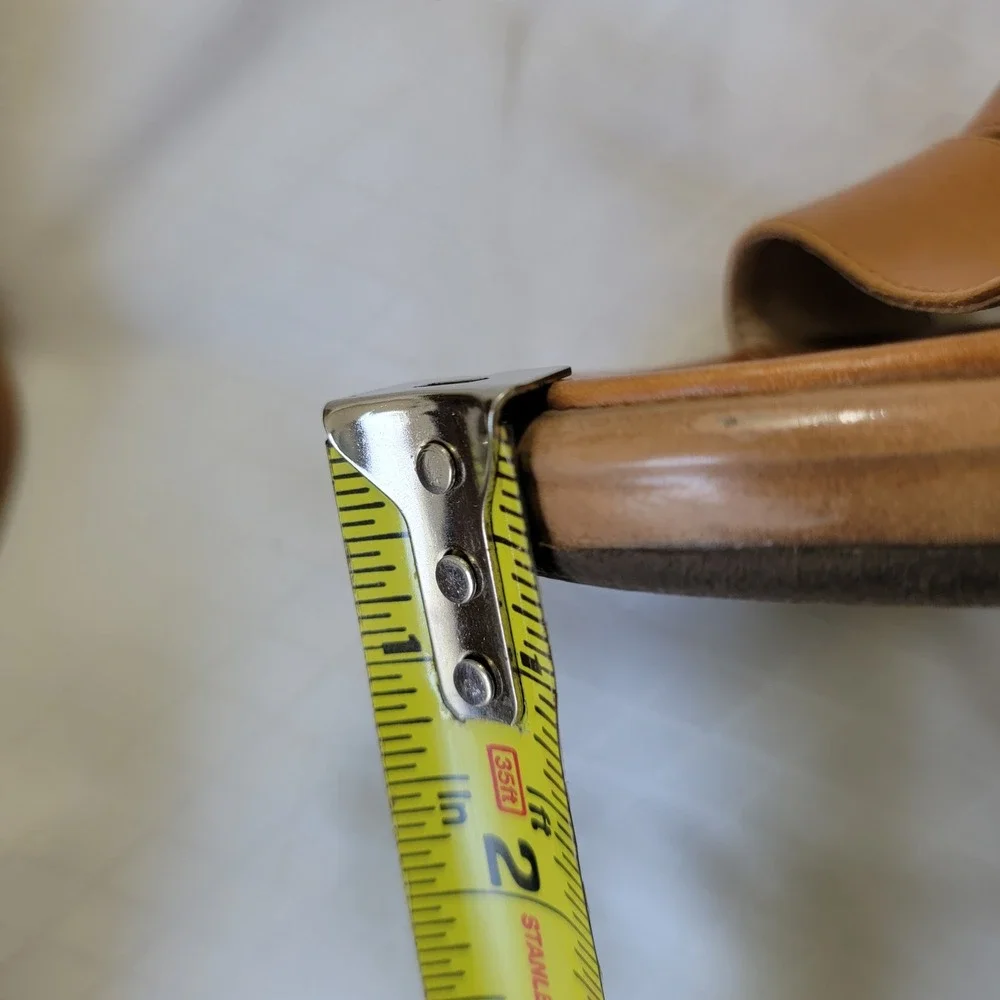 Dansko Womens Tan Leather Strappy Wedge Slide Sandals EU 39 US 8.5-9 Portugal